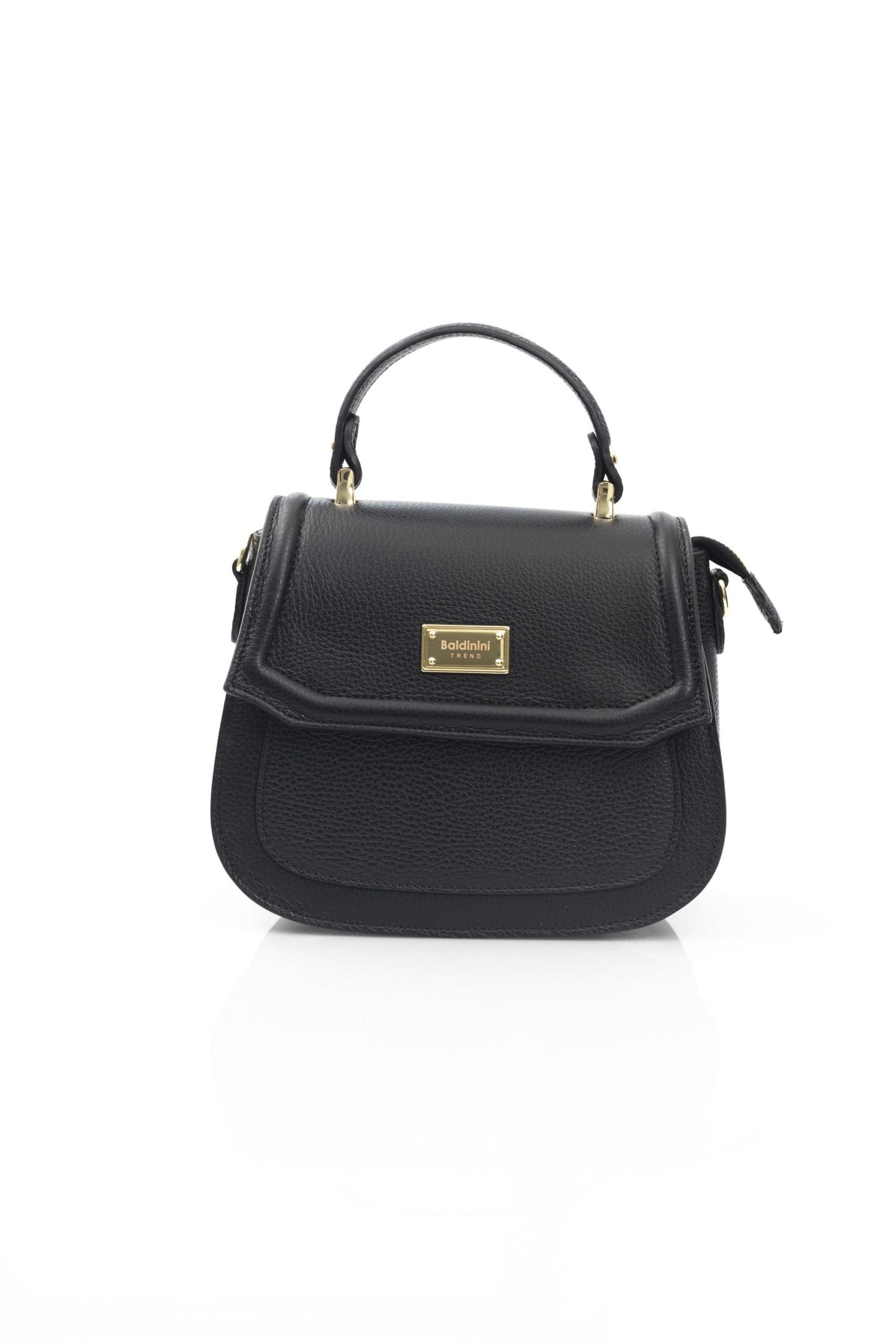 Baldinini Trend Black Leather Women Handbag