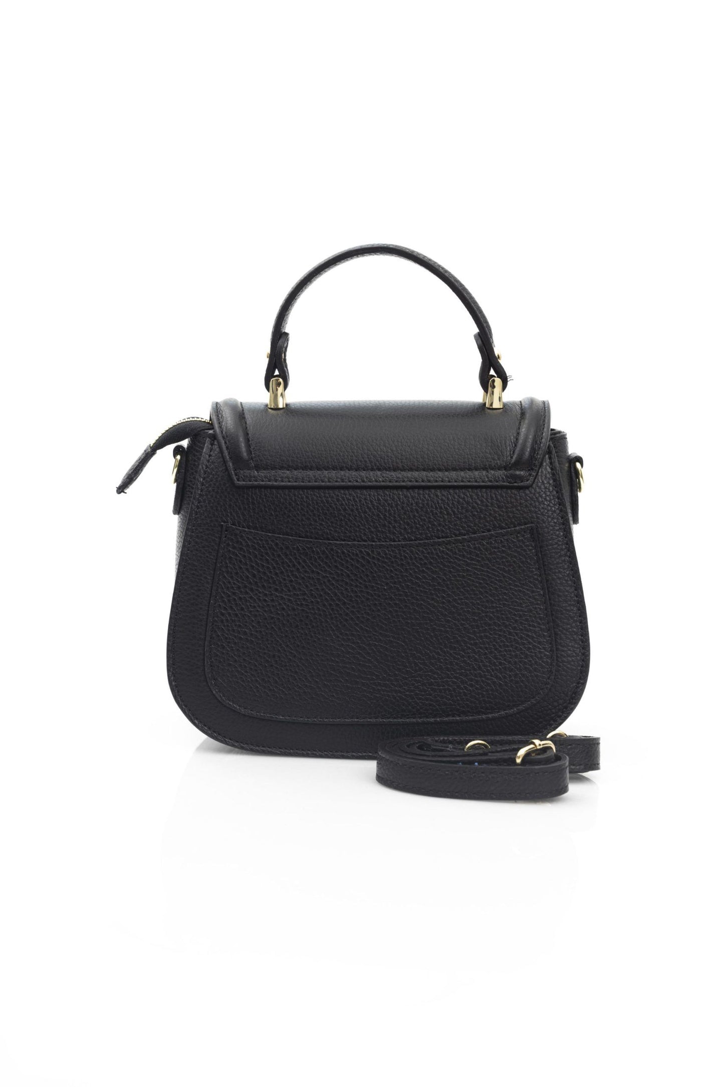 Baldinini Trend Black Leather Women Handbag