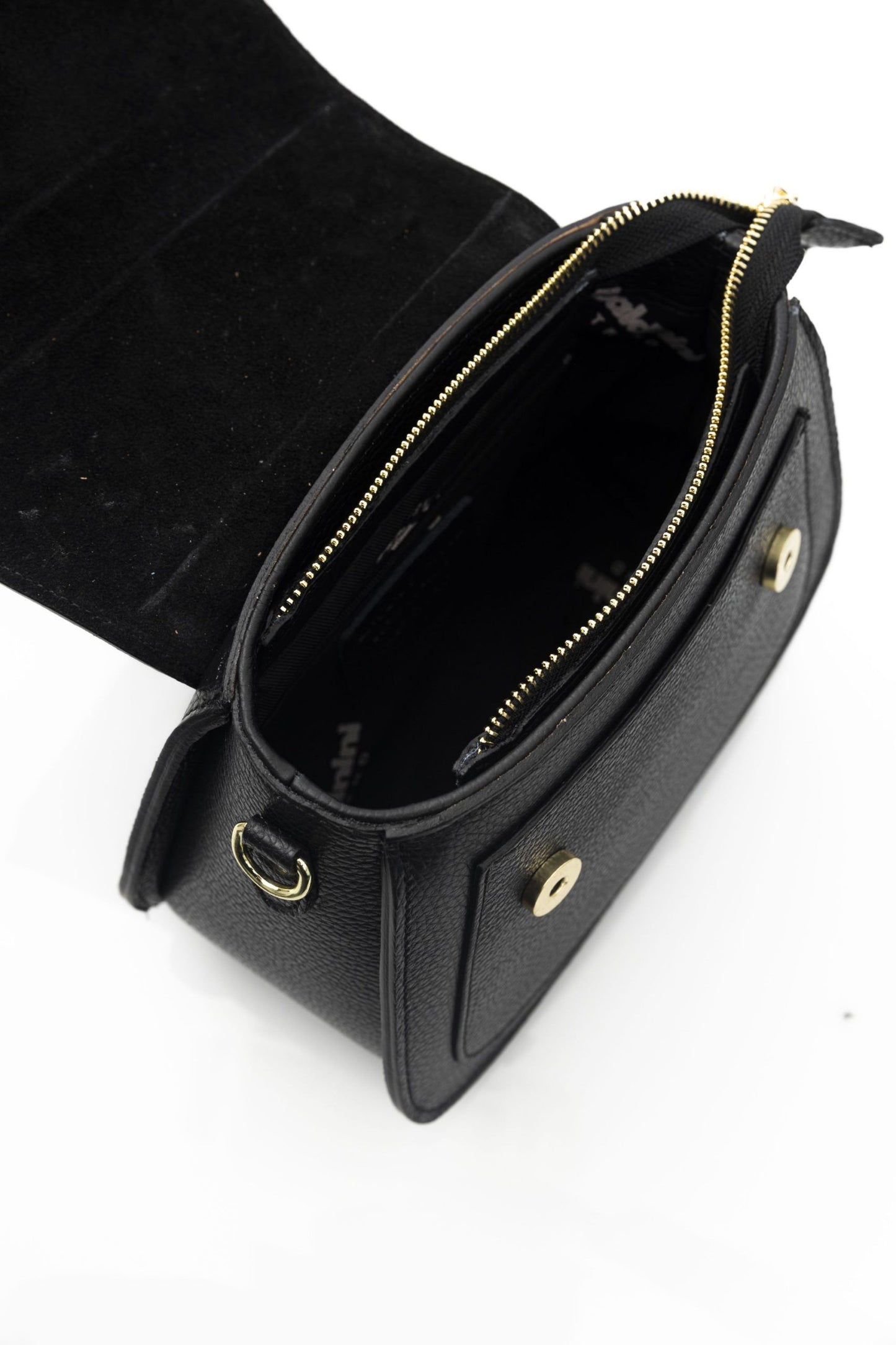 Baldinini Trend Black Leather Women Handbag