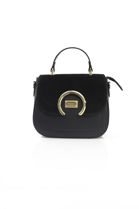 Baldinini Trend Black Leather Women Shoulder Bag