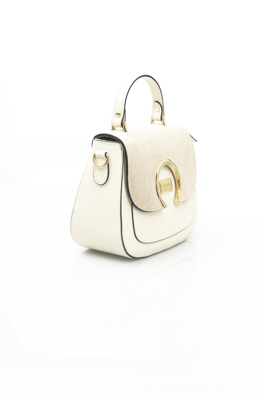 Baldinini Trend White Leather Women Shoulder Bag