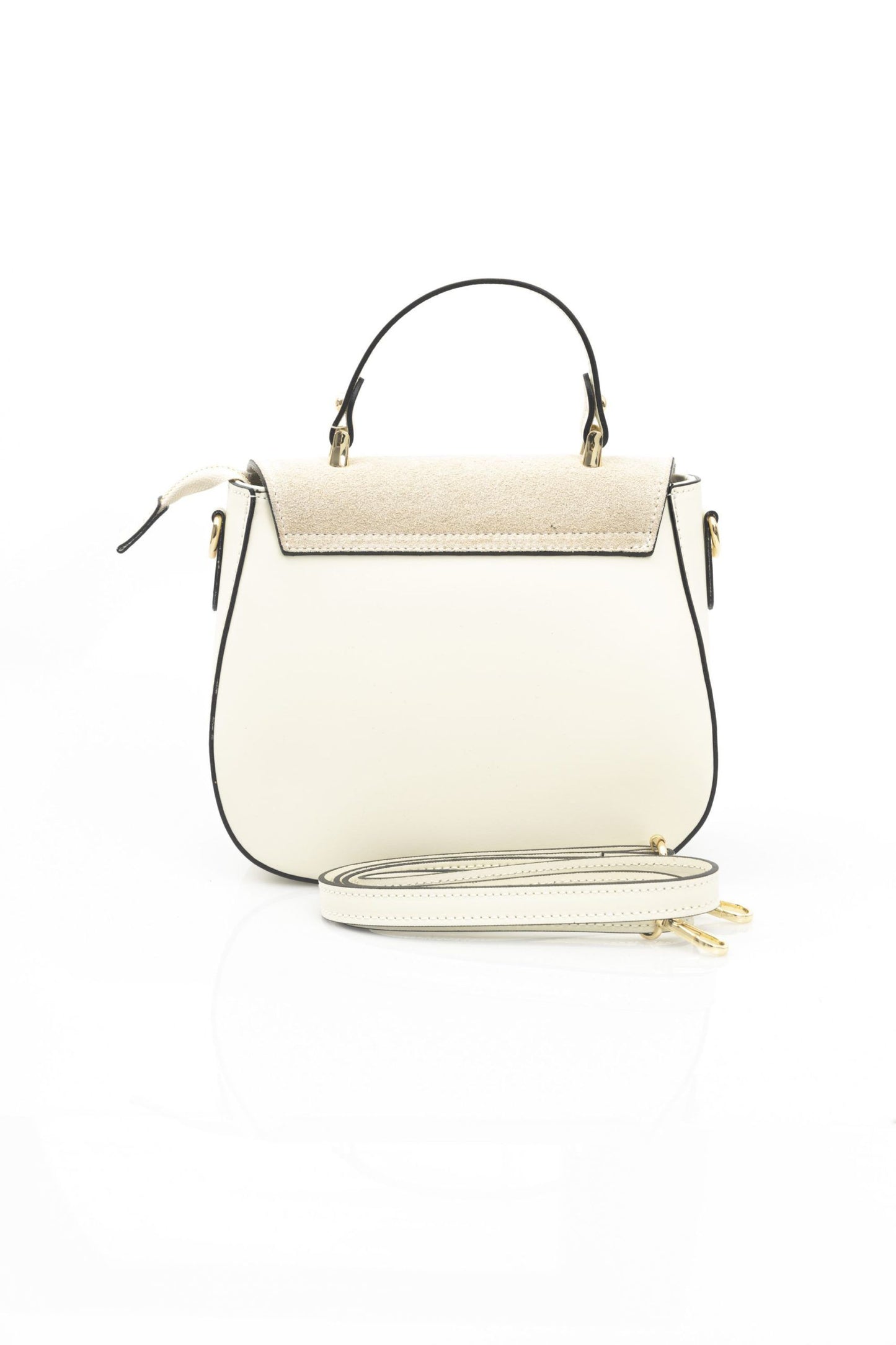 Baldinini Trend White Leather Women Shoulder Bag