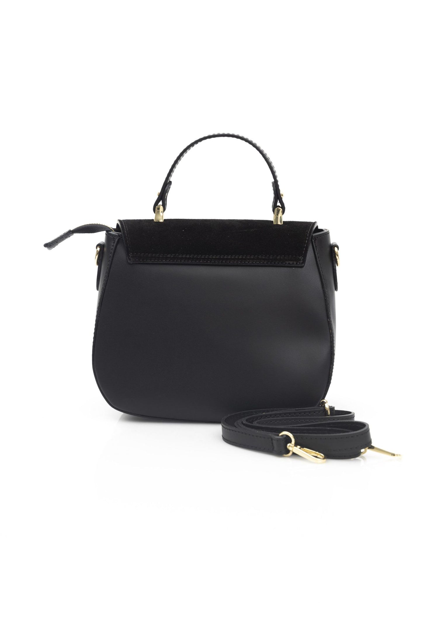 Baldinini Trend Black Leather Women Shoulder Bag