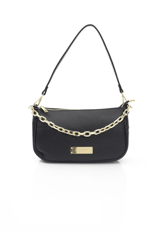 Baldinini Trend Black Leather Women Shoulder Bag