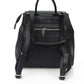 Baldinini Trend Black Leather Women Backpack