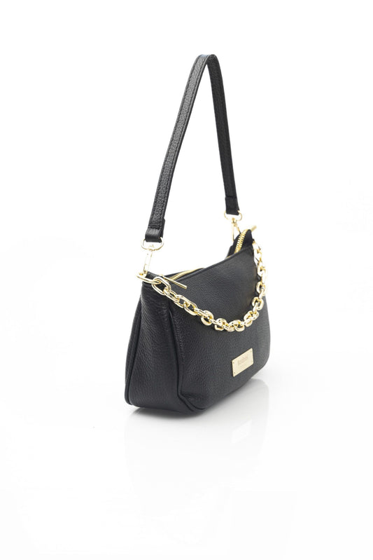 Baldinini Trend Black Leather Women Shoulder Bag