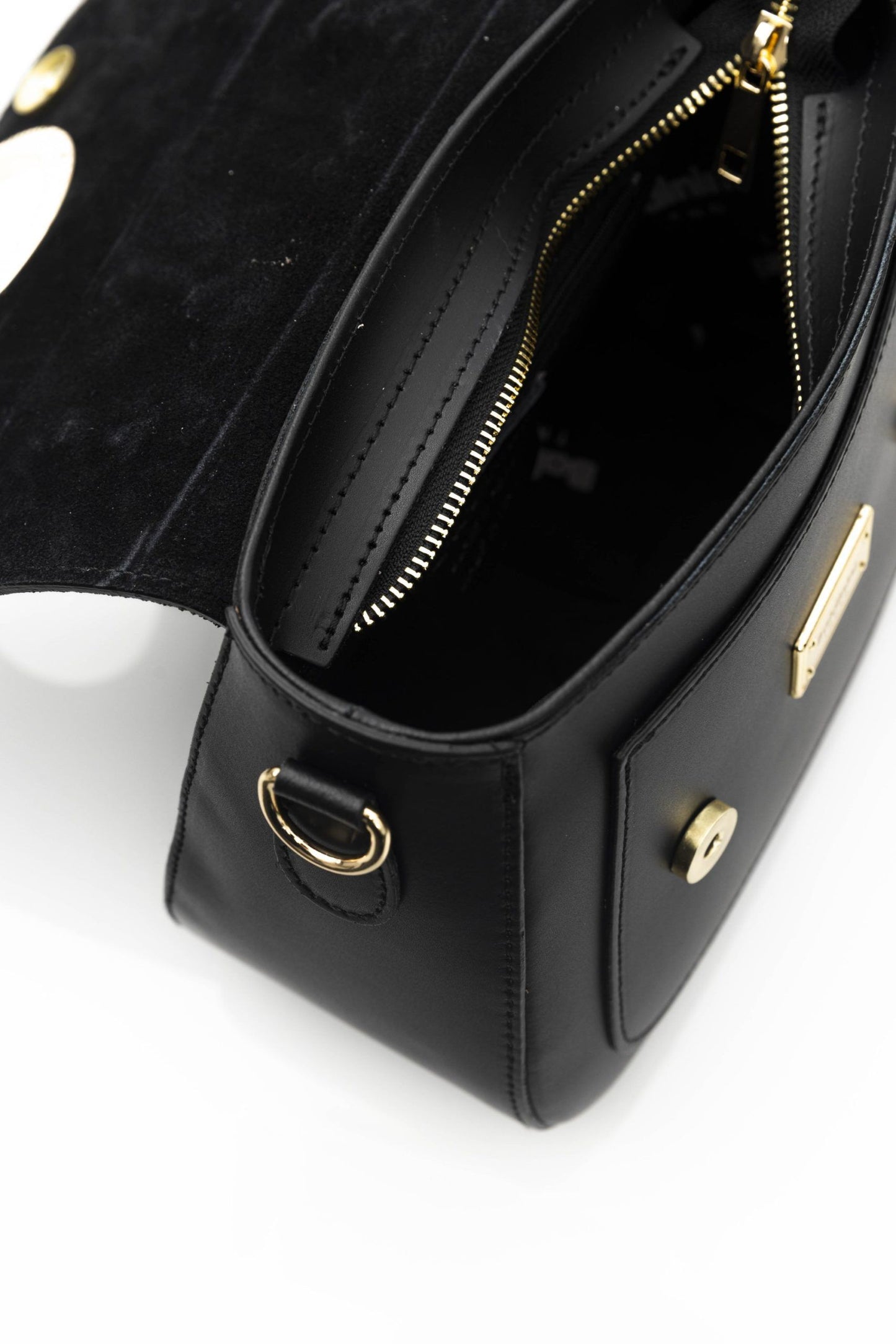 Baldinini Trend Black Leather Women Shoulder Bag