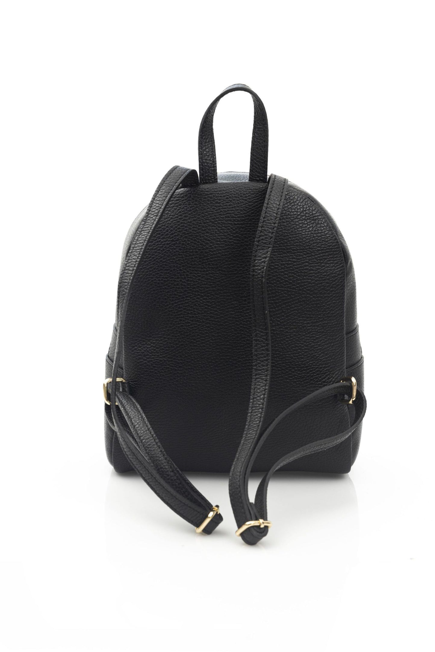 Baldinini Trend Black Cow Leather Women Backpack