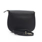 Baldinini Trend Black Leather Women Crossbody Bag