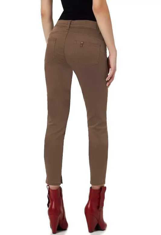 Liu Jo Chic High-Waisted Slim Fit Pants in Pink