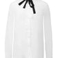 Liu Jo Elegant Silk Blouse with Pearl Details