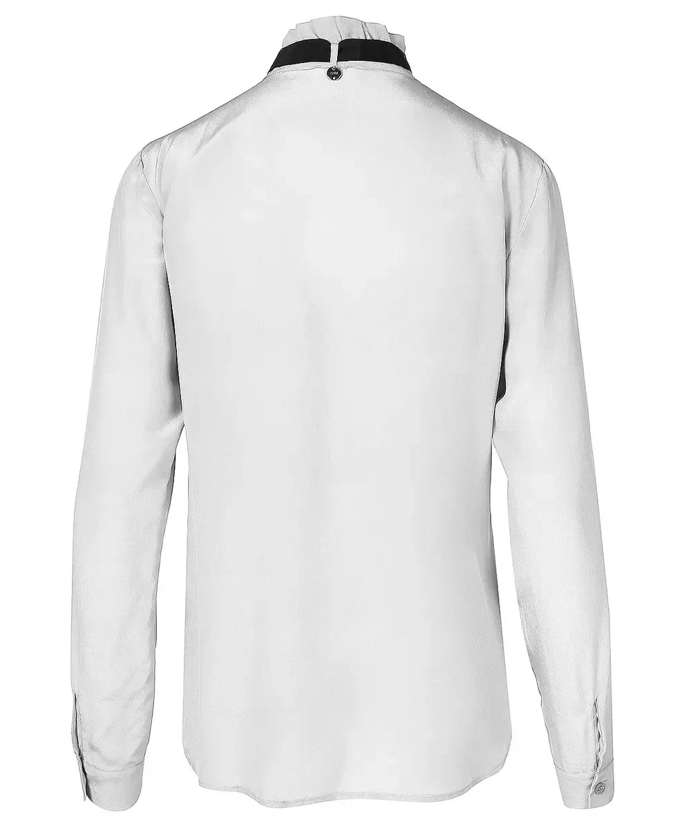 Liu Jo Elegant Silk Blouse with Pearl Details