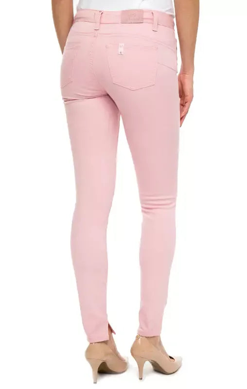 Liu Jo High-Waisted Pink Slim Fit Pants