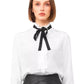 Liu Jo Elegant Silk Blouse with Pearl Details