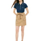 Liu Jo Chic Linen-Blend Skirt with Stylish Pockets