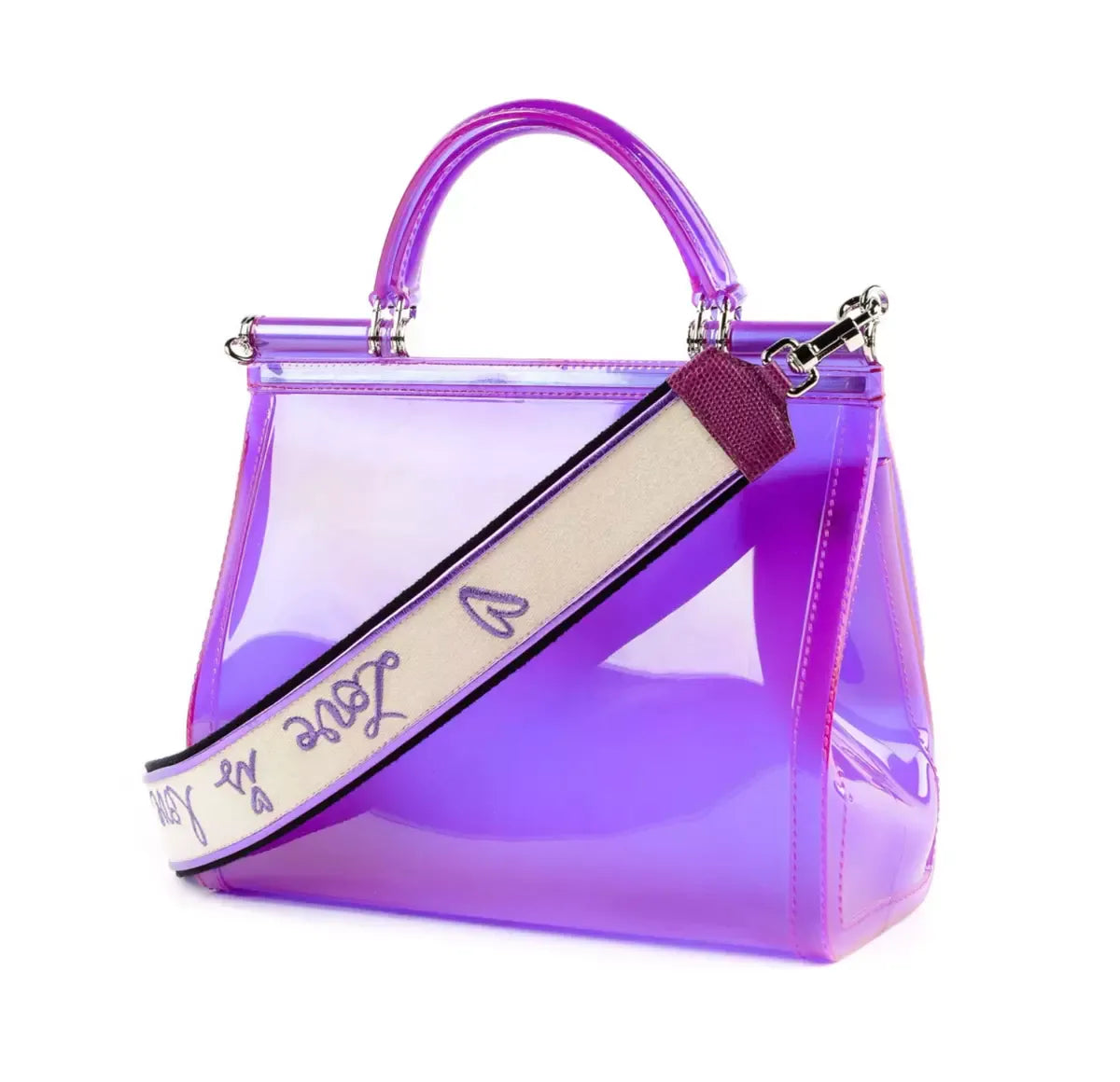 Dolce & Gabbana Elegant Purple Sicily Tote - Iconic Charm