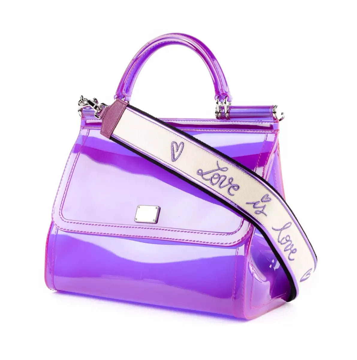 Dolce & Gabbana Elegant Purple Sicily Tote - Iconic Charm