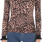 Liu Jo Leopard Charm Wide Neck Sweater