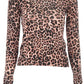 Liu Jo Leopard Charm Wide Neck Sweater