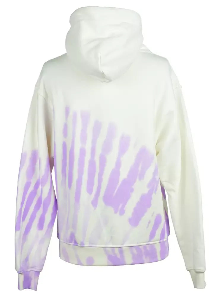 Comme Des Fuckdown Chic Graphic Print Cotton Hoodie - Pristine White