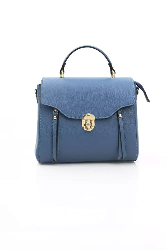 Baldinini Trend Blue Leather Women Handbag