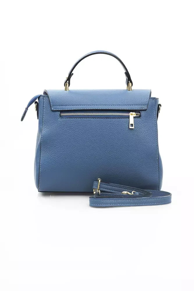 Baldinini Trend Blue Leather Women Handbag