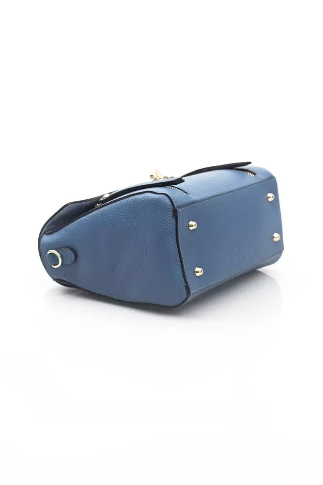 Baldinini Trend Blue Leather Women Handbag