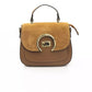 Baldinini Trend Brown Cow Leather Women Shoulder Bag