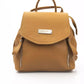 Baldinini Trend Brown Cow Leather Women Backpack