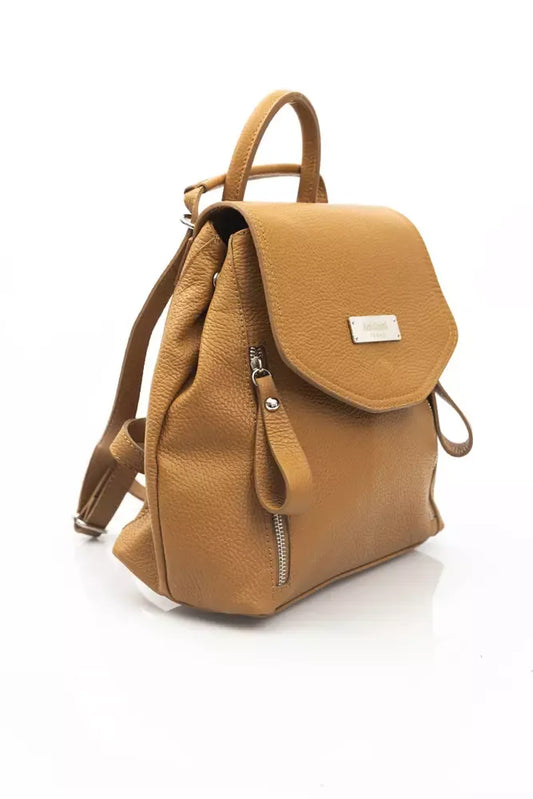 Baldinini Trend Brown Cow Leather Women Backpack