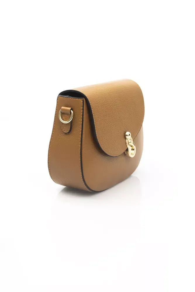 Baldinini Trend Brown Leather Women Shoulder Bag