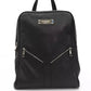 Baldinini Trend Black Leather Women Backpack