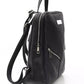 Baldinini Trend Black Leather Women Backpack