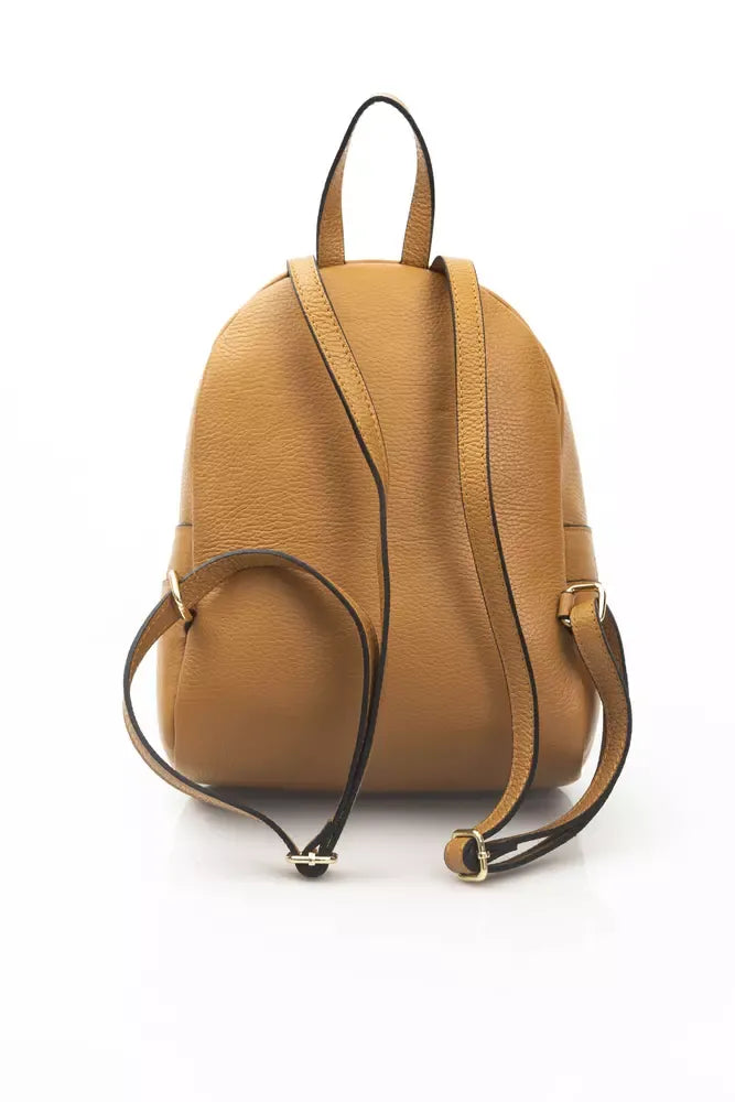 Baldinini Trend Brown Cow Leather Women Backpack