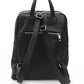 Baldinini Trend Black Leather Women Backpack