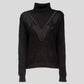 Liu Jo Chic Black Turtleneck with Stud Detailing