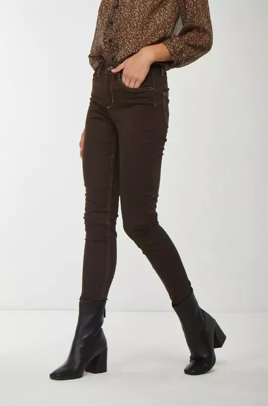 Liu Jo High-Waisted Slim Fit Trousers With Seams Detail