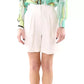 Hinnominate Chic White Bermuda Shorts with Elastic Comfort