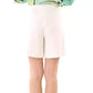 Hinnominate Chic White Bermuda Shorts with Elastic Comfort