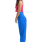 Hinnominate Elegant Blue Soft Pants with Zipper Detail