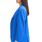 Hinnominate Chic Blue Over Jacket with Shoulder Pads