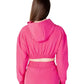 Hinnominate Chic Fuchsia Hooded Sweatshirt with Zipper