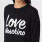 Love Moschino Chic Contrasting Design Black Sweater