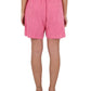 Hinnominate Chic Pink Terry Bermuda Shorts with Logo Print