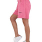 Hinnominate Chic Pink Terry Bermuda Shorts with Logo Print