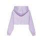 Hinnominate Lilac Cotton Hooded Sweatshirt - Made in Italy