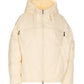 Hinnominate White Oversized Hooded Short Jacket