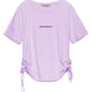 Hinnominate Elegant Gathered Jersey T-Shirt with Laces