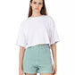 Hinnominate Chic Green Cotton Shorts with Classic Five-Pocket Design