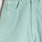 Hinnominate Chic Green Cotton Shorts with Classic Five-Pocket Design